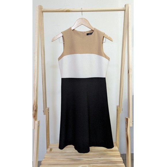Zara L Tri Color Block Shift Dress - Picture 1 of 6